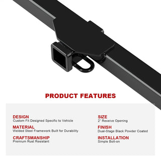 APS Carbon Rear Hitch (Class 3): Chrysler 300, 300C & Dodge Charger, Magnum 2005 - 2010