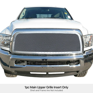 APS Black Stainless Upper Rivet Grille (2.5mm Wire): Ram 2500 & 3500 2013 - 2018