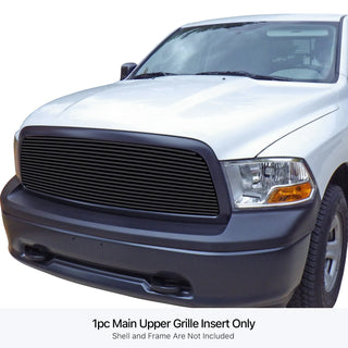 APS Black Stainless Upper Billet Grille: Dodge	Ram 1500 2009 - 2012 (GR04HFG32J)