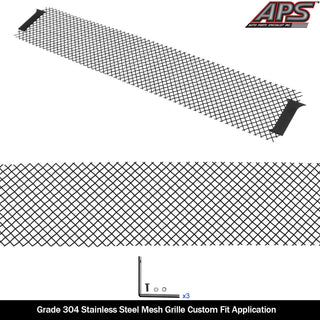 APS Black Stainless Lower Mesh Grille: Ram 2500 & 3500 2010 - 2018