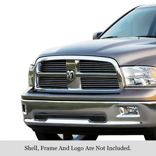 APS Black Stainless Lower Billet Grille: Dodge	Ram 1500 2009 - 2018