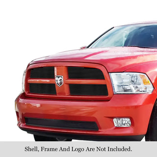 APS Black Stainless Upper Billet Grille: Dodge	Ram 1500 2009 - 2012 (GR04FFF13J)
