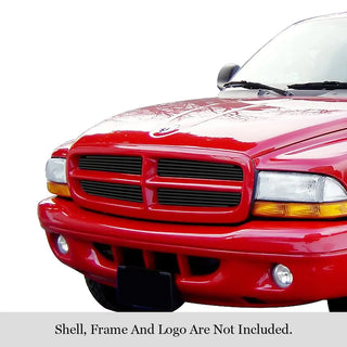 APS Black Stainless Upper Billet Grille: Dodge	Dakota & Durango 1997 - 2004