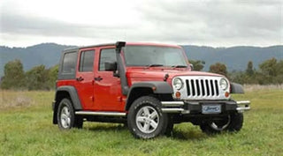 ARB Safari Snorkel Vspec Snorkel (LH): Jeep Wrangler JK 2007-2011 3.8L LHD