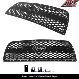 APS Stainless Upper Sheet Grille (Version 1): Ram 2500 & 3500 2013 - 2018