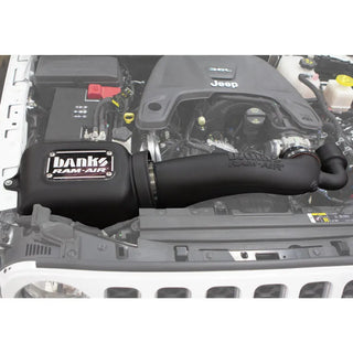 Banks Ram-Air Cold Air Intake Oiled Filter (F&R): Jeep Wrangler JL / Gladiator JT 2018-26 3.6L