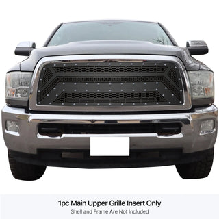 APS Stainless Upper Sheet Grille (Version 2): Dodge Ram 2009 - 2012 (2500 & 3500)