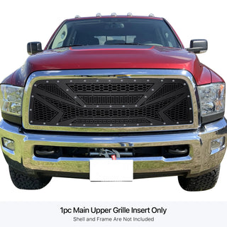 APS Stainless Upper Sheet Grille (Version 1): Dodge Ram 2009 - 2012 (2500 & 3500)