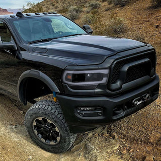 Spec D Projector Halo Headlights (Smoke): Ram 2500 & 3500 2019 - 2024