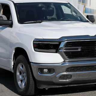 Spec D Projector Halo Headlights (Smoke w/ Sequential Turn Signal): Ram 1500 2019 - 2024