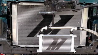 Mishimoto 10 Row Oil Cooler Non-Thermostatic: UNIVERSAL Silver