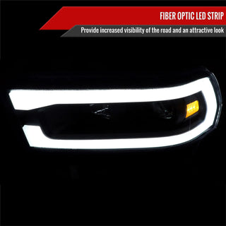 Spec D Projector Halo Headlights (Matte Black): Ram 2500 & 3500 2019 - 2024
