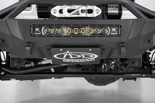 Addictive Desert Designs Front License Plate Bracket: Jeep Wrangler / Gladiator (07-23)