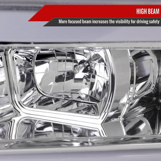 Spec D Projector Halo Headlights (Chrome): Ram 2500 & 3500 2019 - 2024
