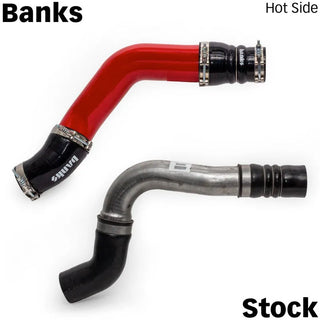 Banks Power Boost Tube Kit 3.5in (F&R): RAM 2500/3500 2019-2026 6.7L Cummins Red