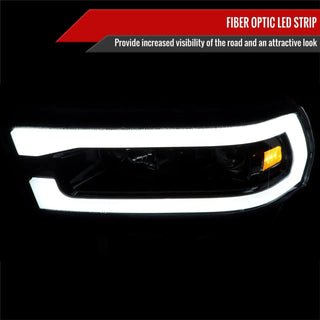 Spec D Projector Halo Headlights (Black): Ram 2500 & 3500 2019 - 2024