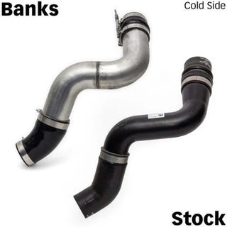 Banks Power Boost Tube Upgrade Kit Raw (F&R): Fits RAM 2500/3500 2019-2026 6.7L Cummins