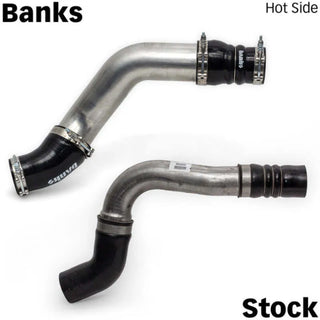 Banks Power Boost Tube Upgrade Kit Raw (F&R): Fits RAM 2500/3500 2019-2026 6.7L Cummins