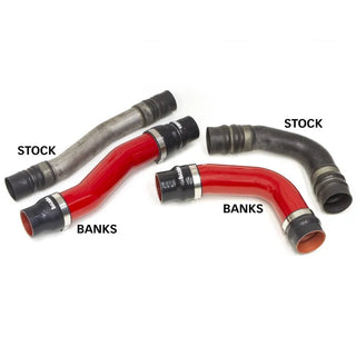 Banks Power Boost Tube Upgrade Kit 3.5" Hot & Cold Side Red (F&R): Dodge / RAM 2500/3500 2010-2012 6.7L Cummins