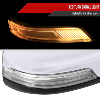Spec D Passenger Mirror w/ Turn & Puddle Light (Auto-Fold, Chrome): Ram 1500 (19-24)