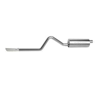 Gibson Single Cat-Back Perf Exhaust SS (REAR): Jeep Wrangler TJ 1997-99 2.5L/4.0L w/ Short Arms