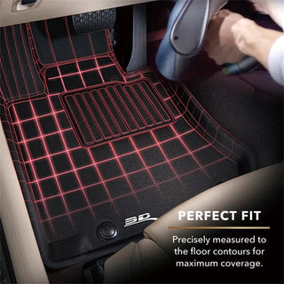 3D MAXpider Kagu All-Weather Floor Liners (F&R): 19-26 RAM 3500 Crew Cab Bucket Seats