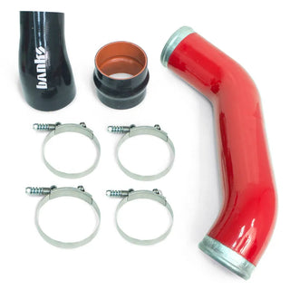 Banks Power Boost Tube Upgrade Kit 3.5in Red Left Cold Side (FRONT): 13-18 RAM 2500/3500 6.7L Cummins