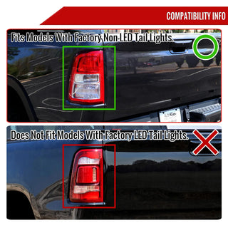 Spec D LED Tail Lights (Red/Smoke): Ram 1500 2019 - 2024