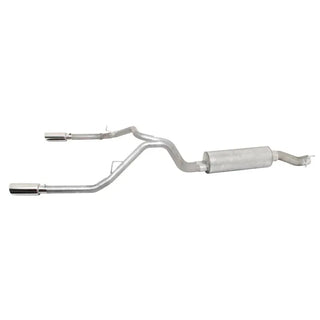 Gibson Dual Split Cat-Back Perf Exhaust SS Tips (REAR): RAM 2500/3500 2014-2024 6.4L 392 HEMI