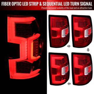 Spec D LED Tail Lights (Red w/ Sequential Turn Signal): Ram 2500 & 3500 2019 - 2024