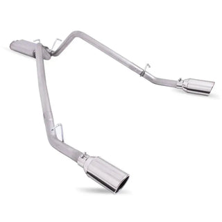 Gibson Dual Split Cat-Back Perf Exhaust Ceramic Tips (REAR): RAM 1500 Classic Crew/Quad 2019-2024 5.7L VVT HEMI
