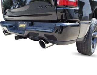 Gibson Dual Split Cat-Back Perf Exhaust Ceramic Tips (REAR): RAM 1500 Classic Crew/Quad 2019-2024 5.7L VVT HEMI