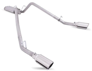 Gibson Dual Split Cat-Back Perf Exhaust Ceramic Tips (REAR): RAM 1500 Classic Crew/Quad 2019-2024 5.7L VVT HEMI