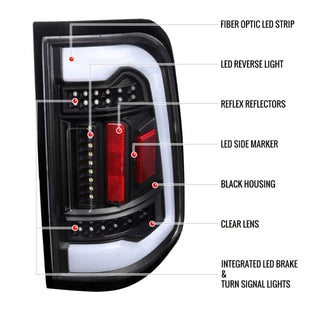 Spec D LED Tail Lights (Matte Black): Ram 1500 2019 - 2024