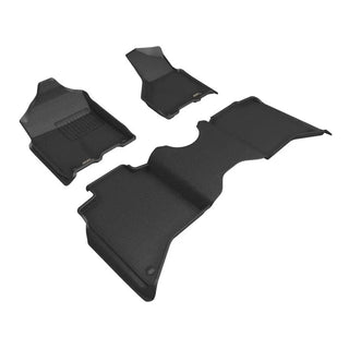 3D MAXpider Kagu All-Weather Floor Liners (F&R): 19-26 RAM 3500 Crew Cab Bench Seat