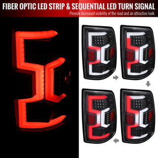 Spec D LED Tail Lights (Matte Black w/ Sequential Turn Signal): Ram 2500 & 3500 2019 - 2024
