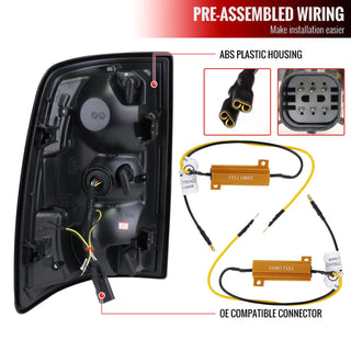 Spec D LED Tail Lights (Matte Black w/ Sequential Turn Signal): Ram 2500 & 3500 2019 - 2024