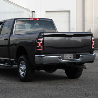 Spec D LED Tail Lights (Matte Black w/ Sequential Turn Signal): Ram 2500 & 3500 2019 - 2024