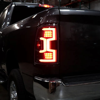 Spec D LED Tail Lights (Matte Black w/ Sequential Turn Signal): Ram 2500 & 3500 2019 - 2024