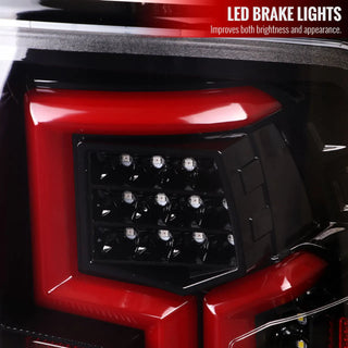 Spec D LED Tail Lights (Jet Black w/ Sequential Turn Signal): Ram 2500 & 3500 2019 - 2024
