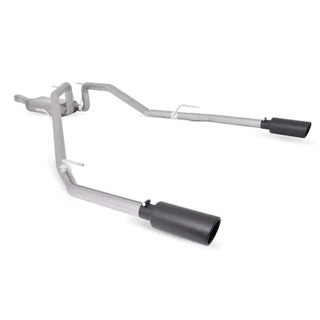Gibson Black Elite Dual Split Cat-Back Perf Exhaust (REAR): RAM 1500 2014-2018 3.0L EcoDiesel