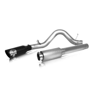 Gibson Patriot Skull Single Cat-Back Perf Exhaust SS Black Cerakote Tip (REAR): Dodge/RAM 1500 2009-2018 5.7L HEMI