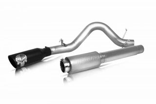 Gibson Patriot Skull Single Cat-Back Perf Exhaust SS Black Cerakote Tip (REAR): Dodge/RAM 1500 2009-2018 5.7L HEMI