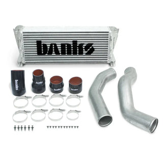 Banks Power Intercooler Upgrade Kit Raw (F&R): 13-18 RAM 2500/3500 6.7L Cummins