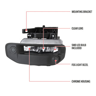 Spec D LED Fog Lights (Clear): Ram 1500 2019 - 2024