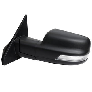 Spec D Driver Mirror w/ Turn Signal Light & Puddle Light (Manual-Fold, Black): Ram 1500 2019 - 2024