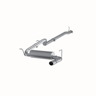 MBRP Aluminum Cat Back Single Rear Exit Exhaust: Jeep Wrangler (07-17) / Wrangler JK (18)