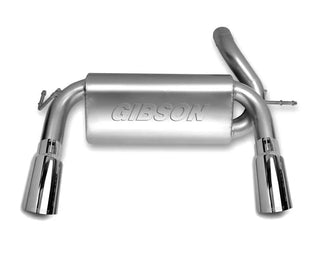 Gibson Aluminized 2.5in Axle-Back Dual Split Exhaust: Jeep Wrangler 2007-2017