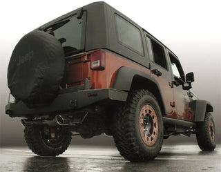 Gibson Aluminized 2.5in Axle-Back Dual Split Exhaust: Jeep Wrangler 2007-2017