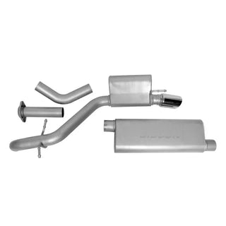Gibson Single Cat-Back Perf Exhaust Aluminized (REAR): Jeep Grand Cherokee 2005-2010 5.7L HEMI